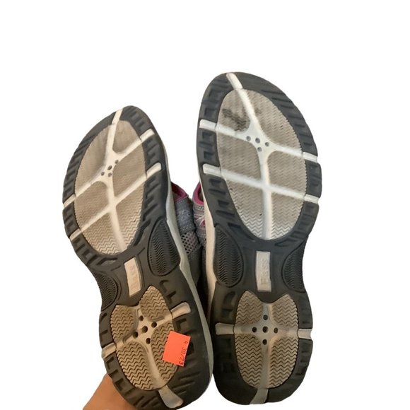 BASS Women's Gray & Pink Thong/T-Strap Comfortable Athletic Style Sandals-Size 9 - Picture 7 of 8